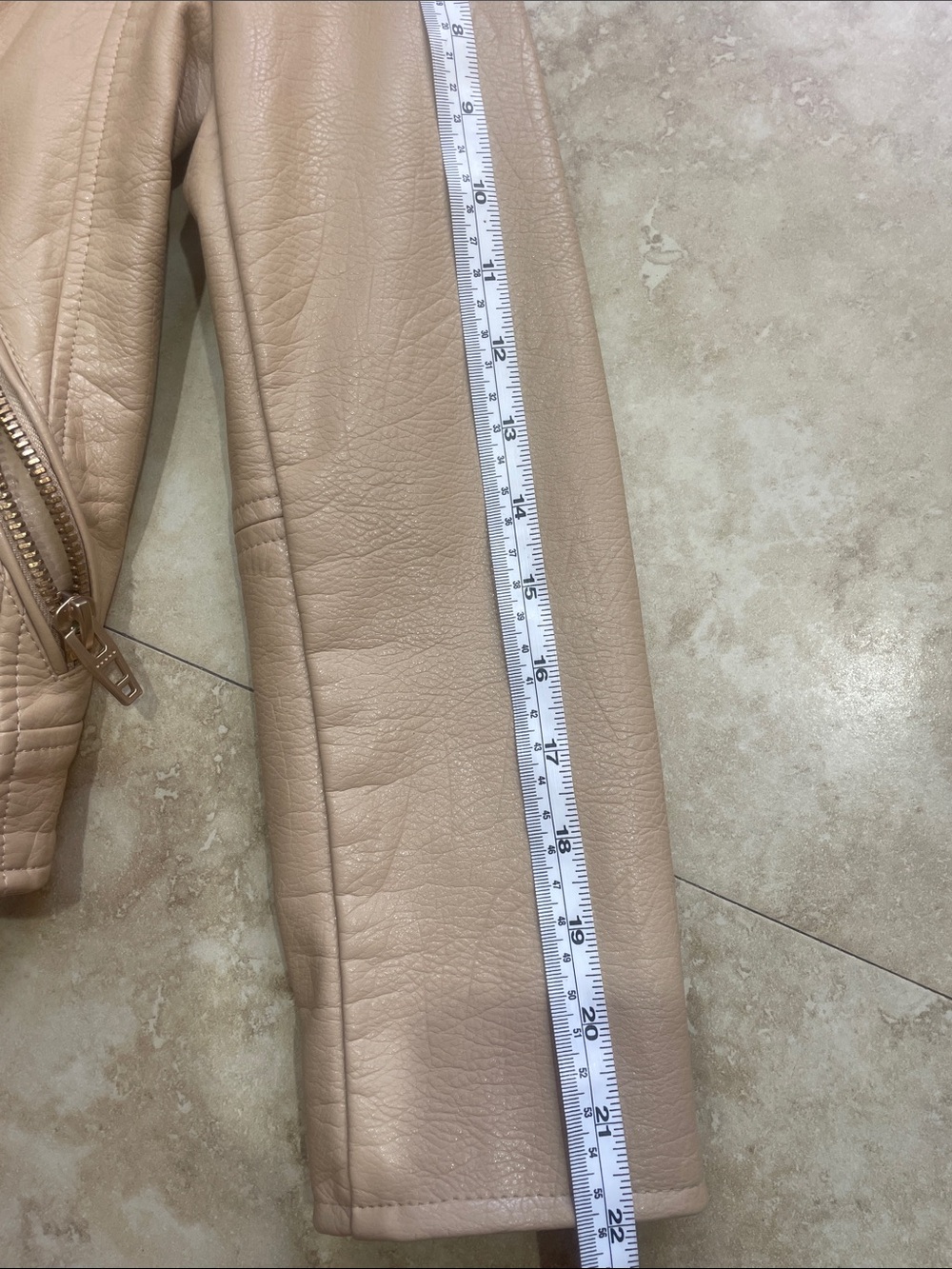 Blank NYC Beige Leather Jacket - Picture 9 of 11